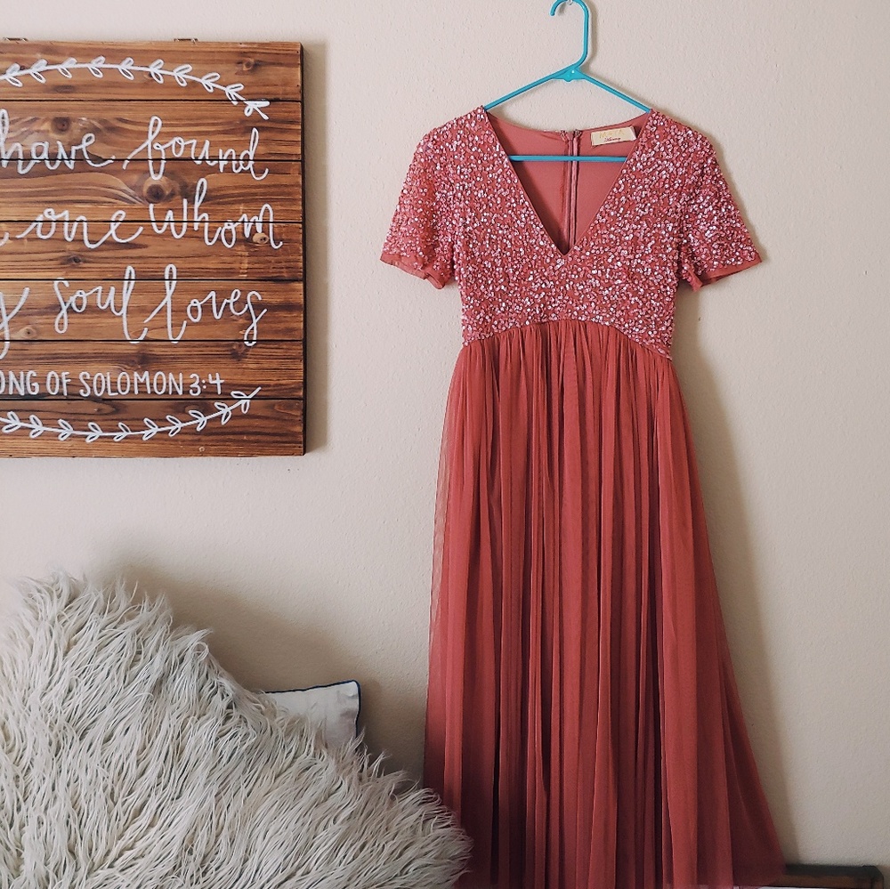 ASOS Maternity Tulle Sequin Dress